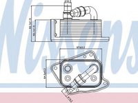 Radiator ulei termoflot BMW 3 Cabriolet E46 NISSENS 90688