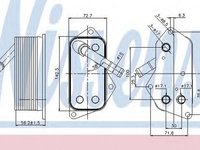 Radiator ulei termoflot BMW 7 E65 E66 E67 NISSENS 90689