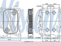 Radiator ulei termoflot CHEVROLET AVEO limuzina T300 NISSENS 90700