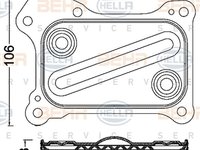 Radiator ulei termoflot FIAT 500 312 HELLA 8MO 376 797-061