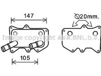 Radiator ulei termoflot KIA SORENTO II XM AVA K3215