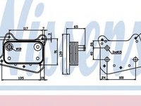 Radiator ulei termoflot MERCEDES-BENZ C-CLASS combi S202 NISSENS 90581