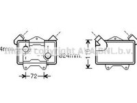 Radiator ulei termoflot MERCEDES-BENZ C-CLASS combi S202 AVA MS3477