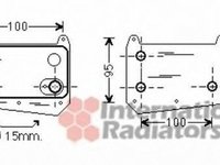 Radiator ulei termoflot MERCEDES-BENZ E-CLASS W210 VAN WEZEL 30003552
