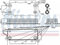 Radiator ulei termoflot MERCEDES-BENZ M-CLASS W166 NISSENS 90784