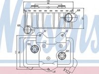 Radiator ulei termoflot MERCEDES-BENZ VARIO cabina cu motor NISSENS 90582