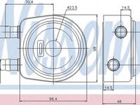 Radiator ulei termoflot MITSUBISHI SPACE STAR DG A NISSENS 90697