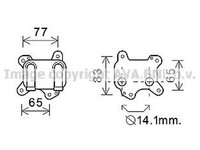 Radiator ulei termoflot OPEL CORSA C F08 F68 AVA OL3581