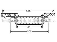 Radiator ulei termoflot PEUGEOT 406 8B AVA PE3282