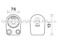 Radiator ulei termoflot RENAULT SYMBOL II LU1 2 AVA RT3607