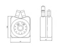 Radiator ulei termoflot VW LT 28-35 I bus 281-363 NRF 31304