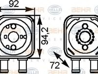 Radiator ulei termoflot VW NEW BEETLE 9C1 1C1 HELLA 8MO 376 778-041