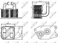 Radiator ulei ulei motor 31265 NRF pentru Seat Cordoba Seat Ibiza Skoda Rapid