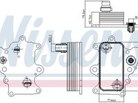 Radiator ulei ulei motor 90885 NISSENS pentru Alfa romeo Giulietta Fiat 500x Fiat Doblo Fiat Tipo