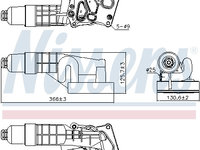 Radiator ulei ulei motor 91197 NISSENS pentru Mercedes-benz C-class Mercedes-benz E-class