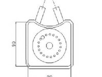 Radiator ulei, ulei motor AUDI 100 Avant (4A, C4) (1990 - 1994) NRF 31305