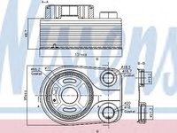Radiator ulei, ulei motor DACIA LOGAN MCV II (2013 - 2016) NISSENS 90705 piesa NOUA