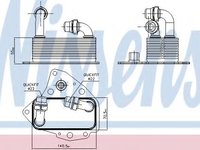 Radiator ulei, ulei motor FIAT BRAVO II (198) (2006 - 2016) NISSENS 90803