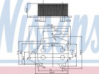 Radiator ulei, ulei motor FORD FUSION (JU) (2002 - 2012) NISSENS 90670 piesa NOUA