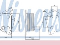 Radiator ulei, ulei motor HYUNDAI i40 (VF) (2012 - 2016) NISSENS 90721 piesa NOUA