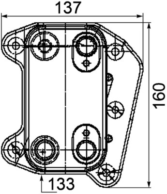 Radiator ulei, ulei motor MAHLE CLC 104 000P pentru MERCEDES-BENZ E-CLASS T-Model (S210) 1999-2003
