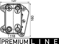 Radiator ulei, ulei motor MAHLE CLC 105 000P