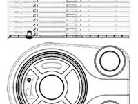 Radiator ulei, ulei motor MAHLE CLC 196 000S