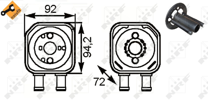 Radiator ulei, ulei motor NRF 31179 comp