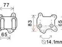 Radiator ulei, ulei motor OPEL ASTRA G hatchback (F48_, F08_), OPEL ASTRA G combi (F35_), OPEL ASTRA G limuzina (F69_) - VAN WEZEL 37003581