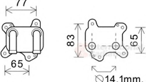 Radiator ulei, ulei motor OPEL ASTRA G hatchb