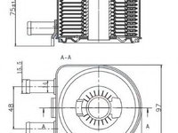 Radiator ulei, ulei motor PEUGEOT 407 SW (6E_) (2004 - 2020) NRF 31735