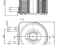 Radiator ulei, ulei motor PEUGEOT 607 (9D, 9U) (2000 - 2016) NRF 31735 piesa NOUA