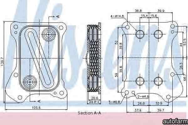 Radiator ulei ulei motor VAUXHALL COMBO Mk II C caroserie inchisa/combi F25 NISSENS 90700