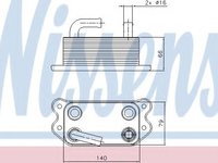 Radiator ulei, ulei motor VOLVO C30 (2006 - 2012) NISSENS 90738 piesa NOUA