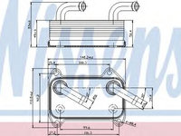 Radiator ulei, ulei motor VOLVO V40 Combi (VW) (1995 - 2004) NISSENS 90707 piesa NOUA