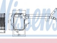 Radiator ulei, ulei motor VW POLO (6R, 6C) (2009 - 2016) NISSENS 90679 piesa NOUA