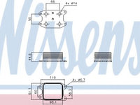 Radiator ulei, ulei motor VW POLO (6R, 6C) (2009 - 2016) NISSENS 90810 piesa NOUA