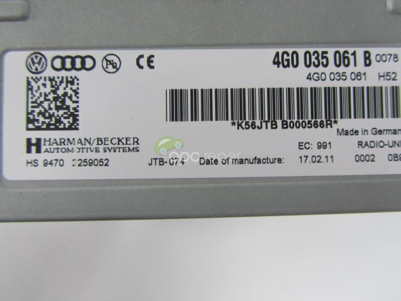 Radio Box Audi A4 A5 A6 A7 Q7 cod 4G0035