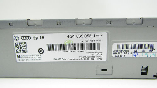 Radio Box - Unitate Radio MMi 3G Audi - Cod: 4G1035053J