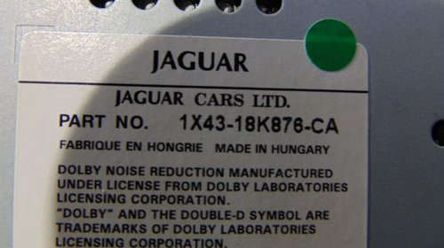 Radio casetofon avand codul original 1X43-18K876-CA, pentru Jaguar X-Type