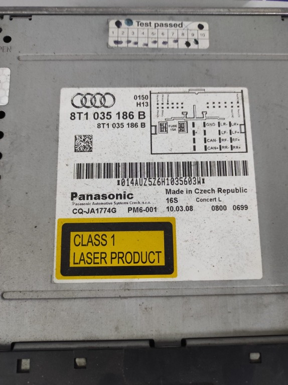 Radio cd Audi A4 (8K2, B8), cod 8T103518