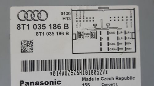 Radio CD Audi A4 A5 b8 2008 8T1035186B Dezmembrez Audi A4 b8 2.7 TDI