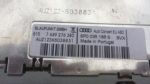 Radio CD Concert decodat Audi A3 cod 8P0035186S 8P0 035 186 S