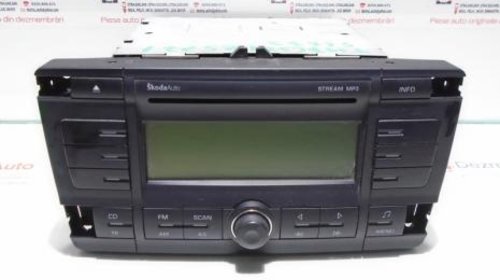 Radio cd cu mp3, 1Z0035161C, Skoda Octavia 2