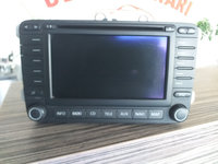 Radio CD cu navigație Skoda Octavia 2, an fabricatie 2008, cod. 1Z0 035 194 A