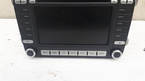 Radio cd cu navigatie originala passat b6 golf 6 golf 5 touran tiguan caddy t5 eos 1K0035198C 7612002071 blau