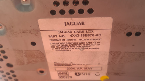 Radio CD Jaguar X-Type 2.0 Motorina 2004, 4X4318B876AC