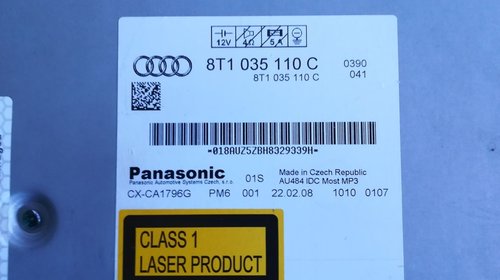 Radio CD / Magazie CD Panasonic - Audi A4 B8, 2008-2012