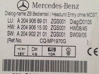 Radio cd Mercedes c class w204