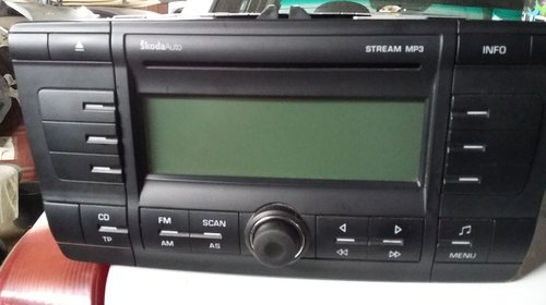 Radio cd mpt original skoda octavia 2